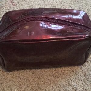 IsaDora cosmetic bag new wine color zipper closure